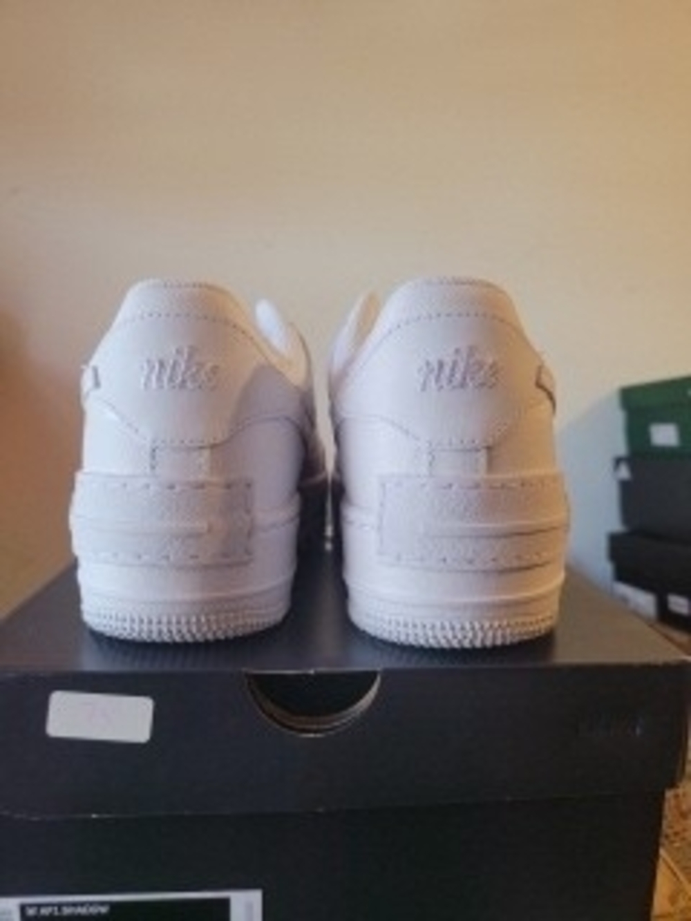 AUTHENTIC NIKE AIR FORCE 1 Shadow Triple White Woman Size 9 - Picture 4 of 5
